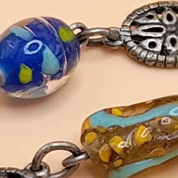 Chico's Lamp-work Glass Pendant Necklace, 20" - Picture 12 of 14